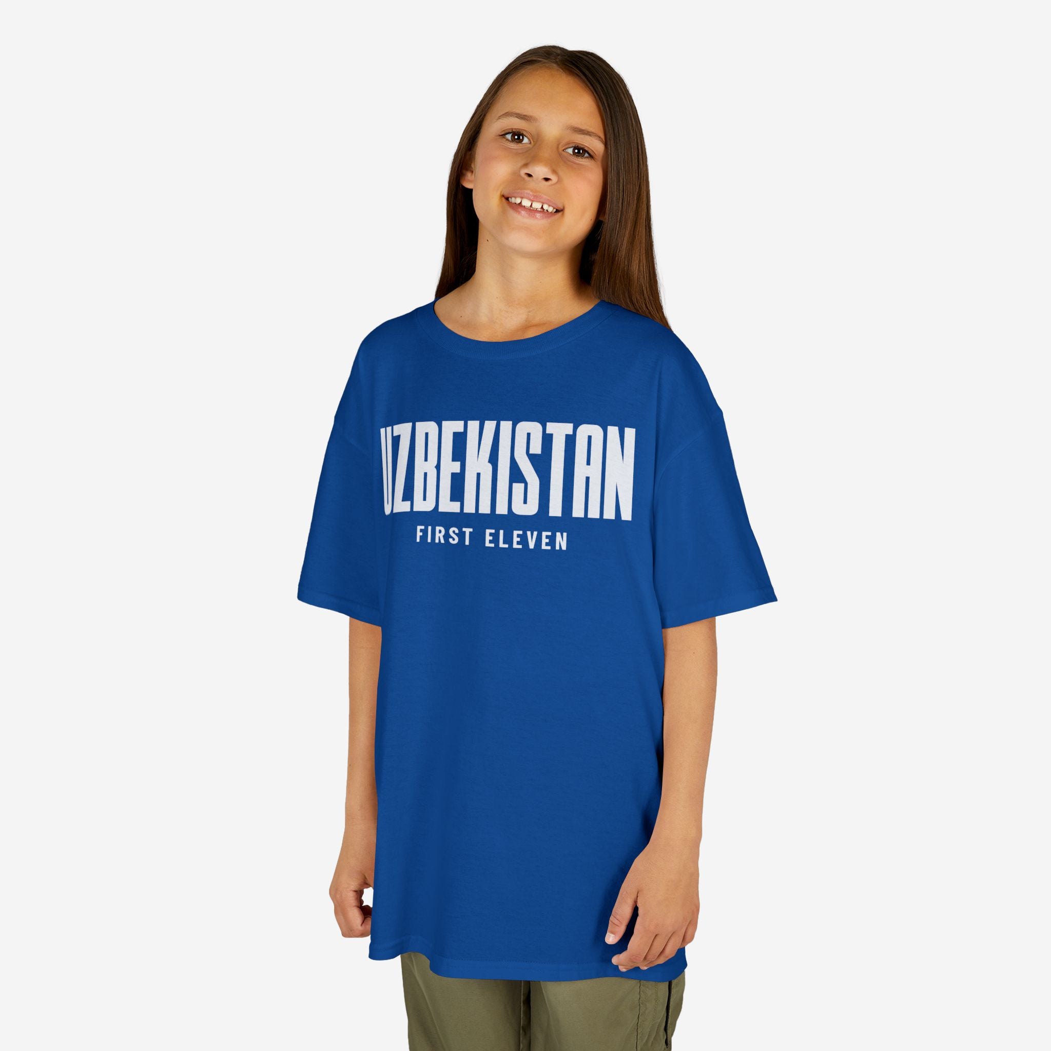 Kids Uzbekistan Futbol Tee