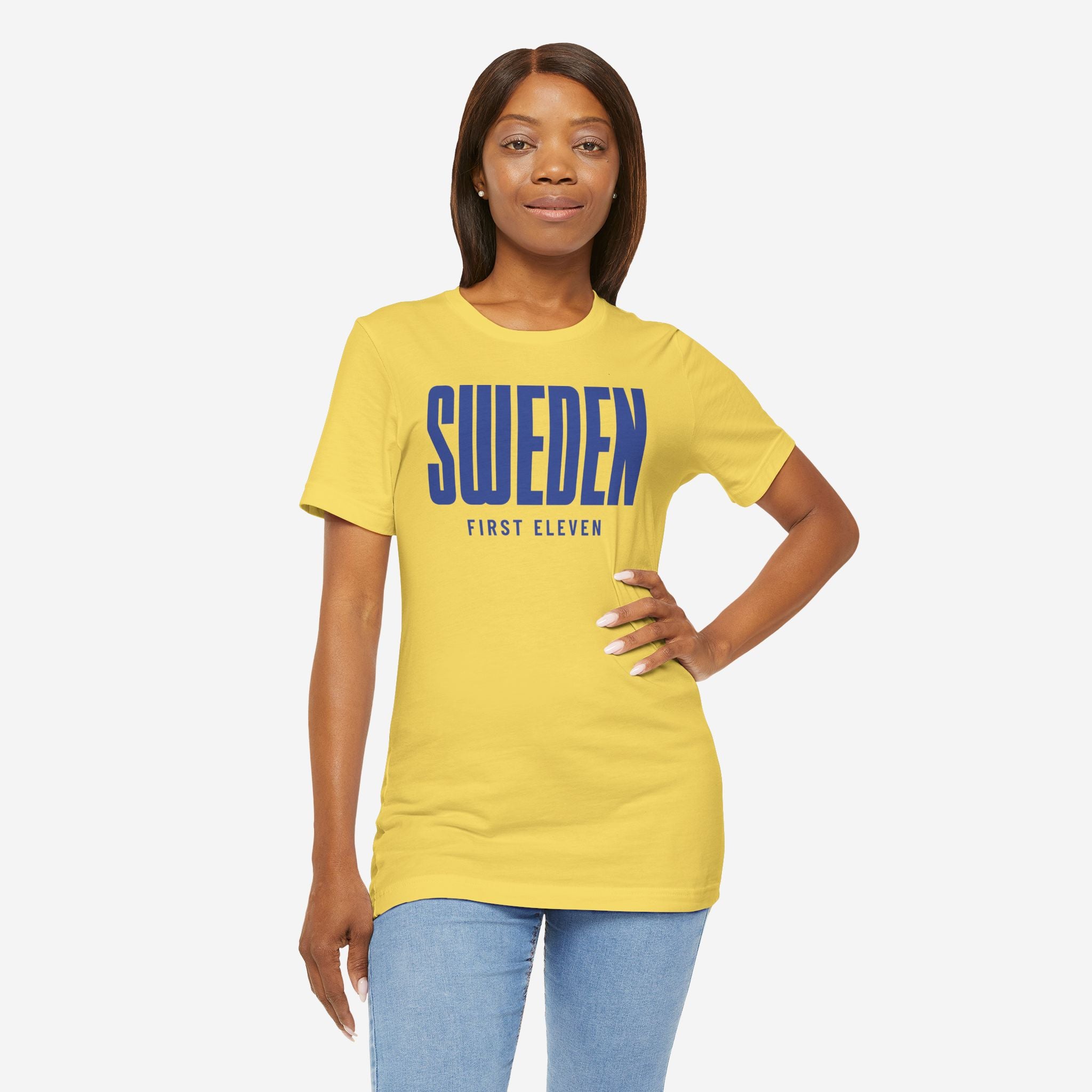 Womens Sweden Fotboll Tee