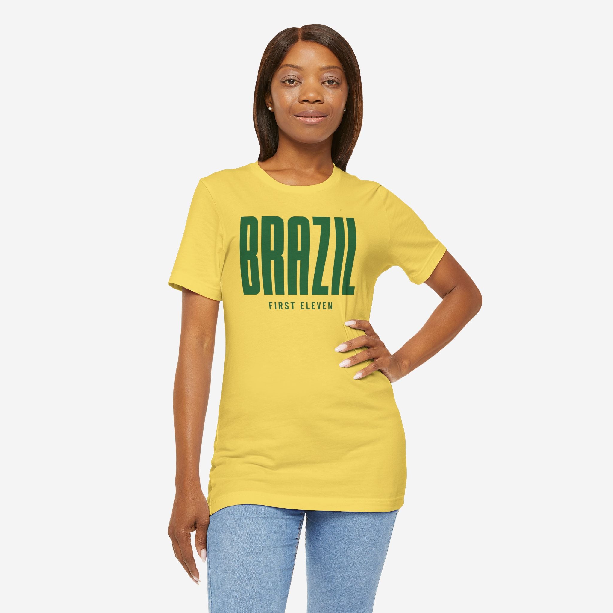 Womens Brazil Futebol Tee