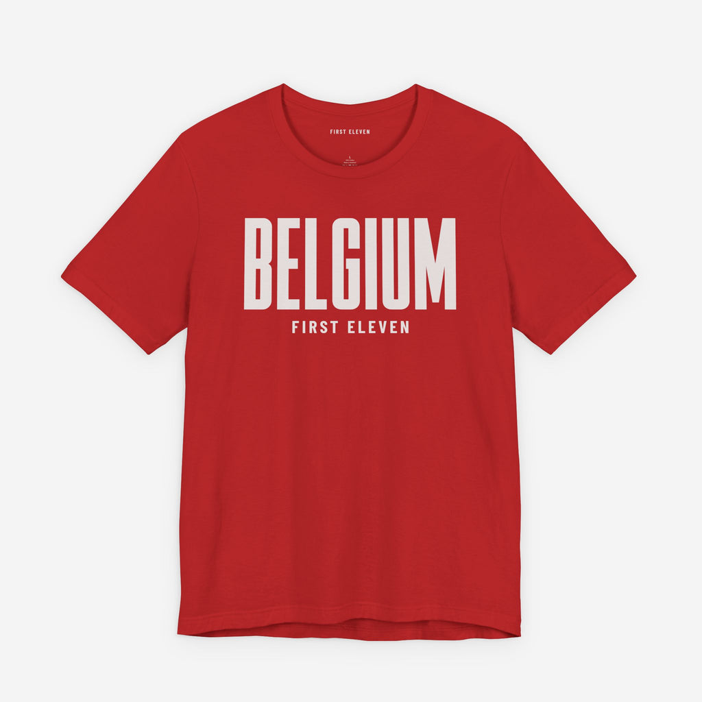 Womens Belgium Voetbal Tee