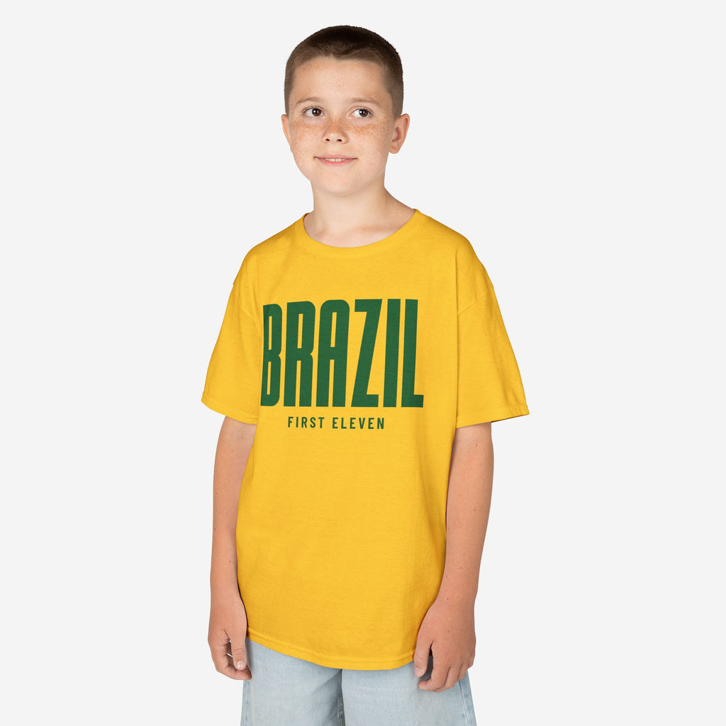 Kids Brazil Futebol Tee
