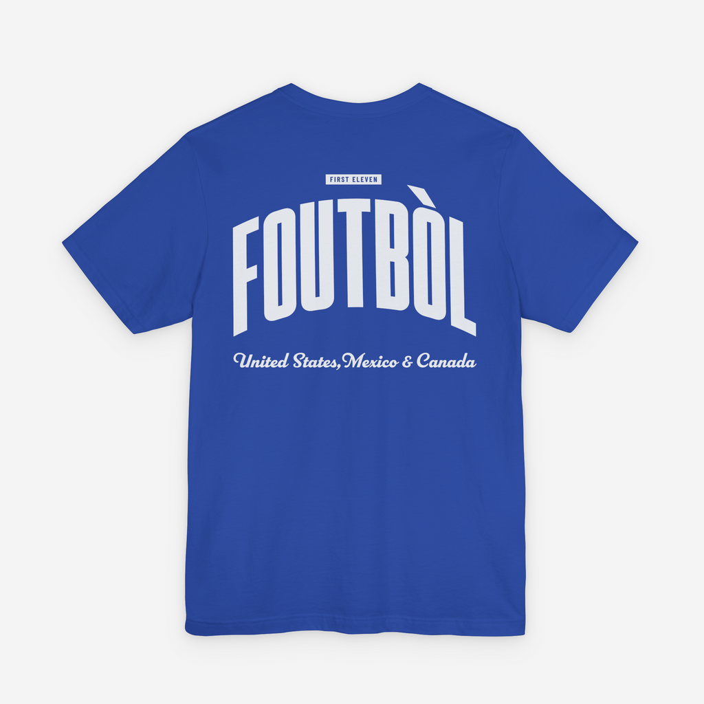 Womens Haiti Foutbòl Tee